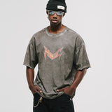 World Tour Boxy Fit T-Shirt - Distressed Grey (Exclusive)