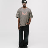 World Tour Boxy Fit T-Shirt - Distressed Grey (Exclusive)