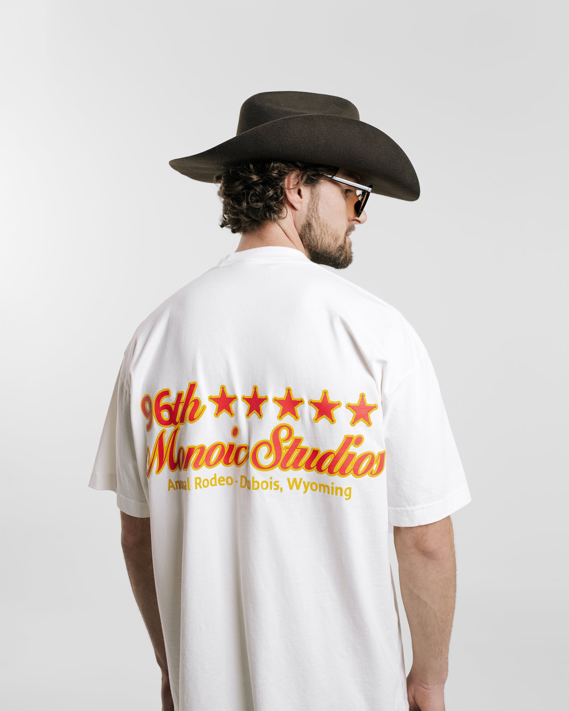 Camiseta rodeo Stars Blanco | Camisetas Rodeo | Monoic Studios