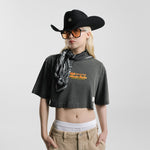 Camiseta Cropped Rodeo Stars Gris | Camisetas Rodeo | Monoic Studios