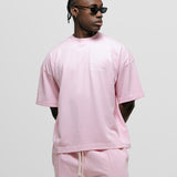 Basic Boxy Fit T-Shirt V3 - Pastel Pink