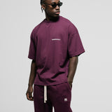 Basic Boxy Fit T-Shirt V3 - Burgundy