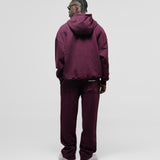 Basic Oversized Zip Hoodie V3 - Burgundy
