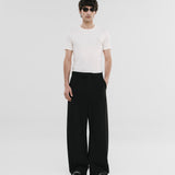 Barrel Fit Trousers - Black