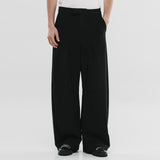 Barrel Fit Trousers - Black