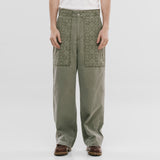 Wide Fit Chore Pants - Olive