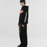 Oversized Oil Hoodie - Jet Black
