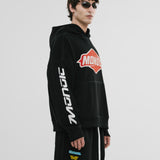 Oversized Oil Hoodie - Jet Black