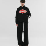 Oversized Oil Hoodie - Jet Black