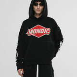 Oversized Oil Hoodie - Jet Black