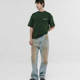 Basic Boxy Fit T-Shirt V4 - Forest Green