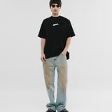 Records Oversized T-Shirt - Jet Black