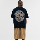 Oversized Retro Dream Team T-Shirt - Navy Blue
