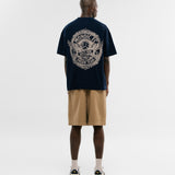Oversized Retro Dream Team T-Shirt - Navy Blue