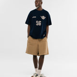 Oversized Retro Dream Team T-Shirt - Navy Blue