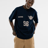 Oversized Retro Dream Team T-Shirt - Navy Blue