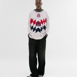 Football Jersey Knit Long Sleeve - Cream
