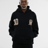 Oversized MONOIC F.C Hoodie - Jet Black