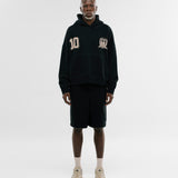 Oversized MONOIC F.C Hoodie - Jet Black