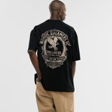 Oversized Dreamers Club T-Shirt - Jet Black