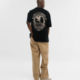 Oversized Dreamers Club T-Shirt - Jet Black