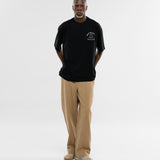 Oversized Dreamers Club T-Shirt - Jet Black