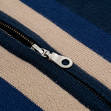 Zip Mechanic Knitted Shirt - Navy Blue