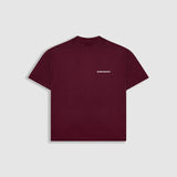 Basic Boxy Fit T-Shirt V3 - Burgundy