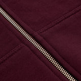 Basic Oversized Zip Hoodie V3 - Burgundy