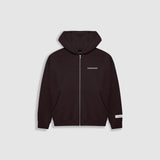 Basic Oversized Zip Hoodie V4 - Brown
