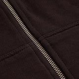 Basic Oversized Zip Hoodie V4 - Brown