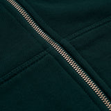 Basic Oversized Zip Hoodie V4 - Forest Green