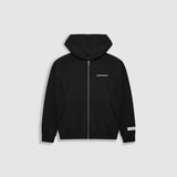 Basic Oversized Zip Hoodie V3 - Jet Black