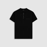 Henley T-Shirt – Jet Black