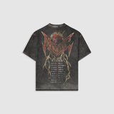 World Tour Boxy Fit T-Shirt - Distressed Grey (Exclusive)