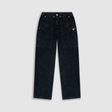 Wide Fit Chore Pants - Jet Black