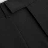 Barrel Fit Trousers - Black