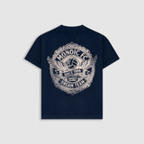 Oversized Retro Dream Team T-Shirt - Navy Blue