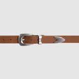 Leather Western Belt - Honey Brown