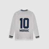 Football Jersey Knit Long Sleeve - Cream