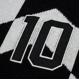Football Jersey Knit Long Sleeve - Black