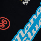 Oversized Racing T-Shirt - Jet Black
