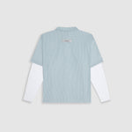 Camisa cuadros tonos claros con doble manga off white y monograma bordado | Camisas MONOIC