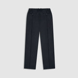 Striped Trousers -  Black