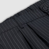 Striped Trousers -  Black