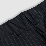 Striped Trousers -  Black