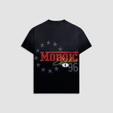 Oversized Monza T-Shirt – Faded Gradient Black
