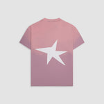 Camiseta Boxy Fit Riva rosado malva con estrella en la espalda y “Monoic” en el pecho en corrosión | MONOIC 