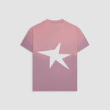 Camiseta Boxy Fit Riva rosado malva con estrella en la espalda y “Monoic” en el pecho en corrosión | MONOIC 