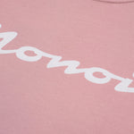 Camiseta Boxy Fit Riva rosado malva con estrella en la espalda y “Monoic” en el pecho en corrosión | MONOIC 